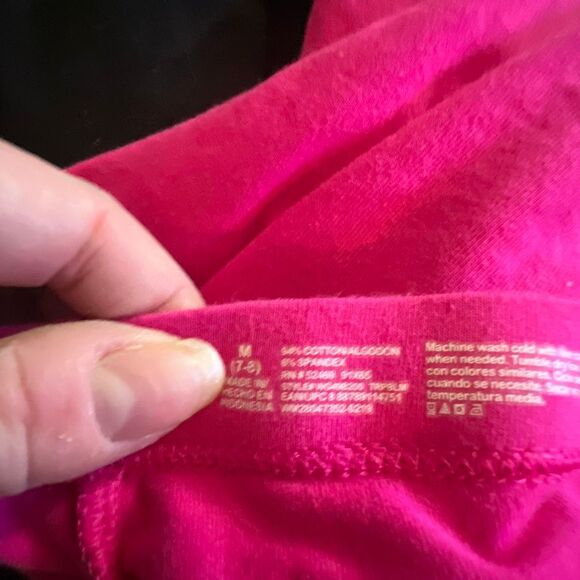 Lot of 3 Girls’ Cotton Leggings – Size M (7/8) - Picture 2 of 2